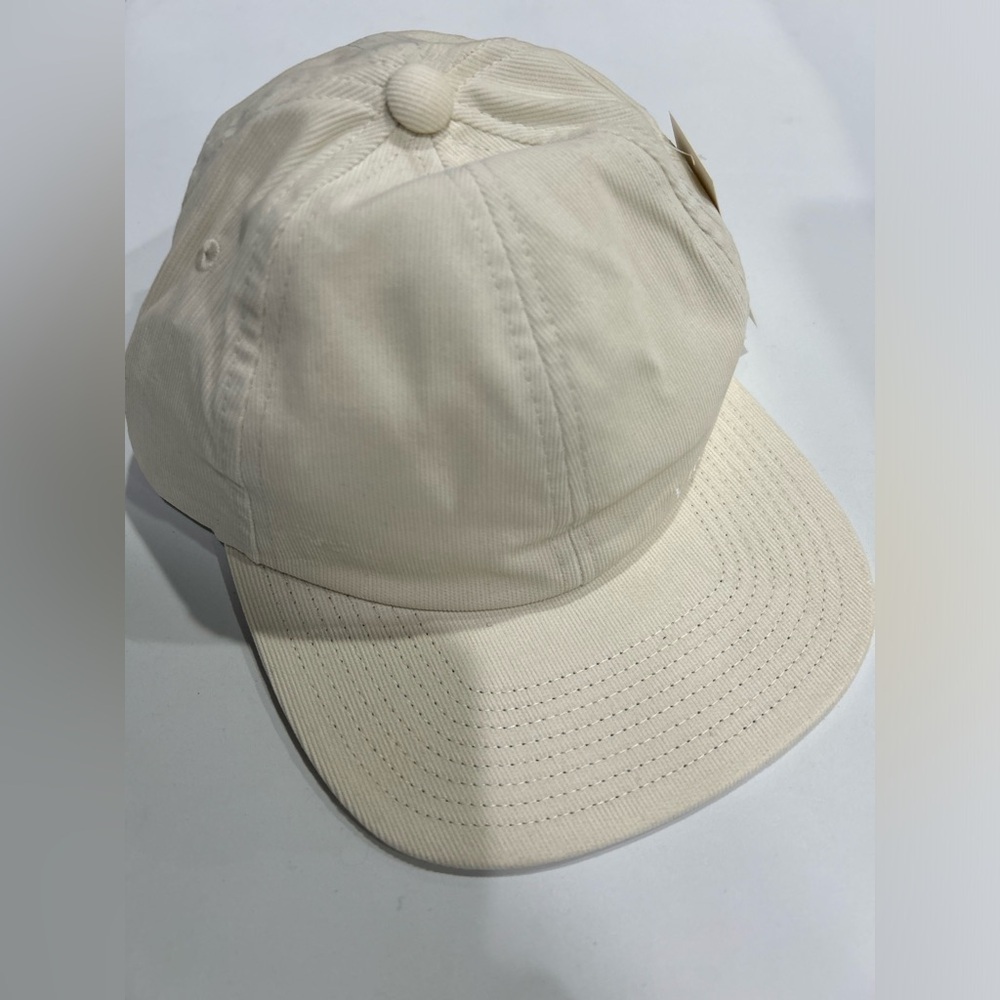 Vuori Performance Cord Hat Bone Cream Off-White NWT Flat Bill Performance Cotton